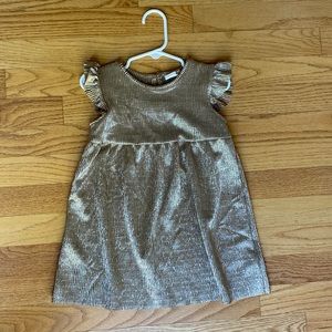 Toddler girls H&M gold dress